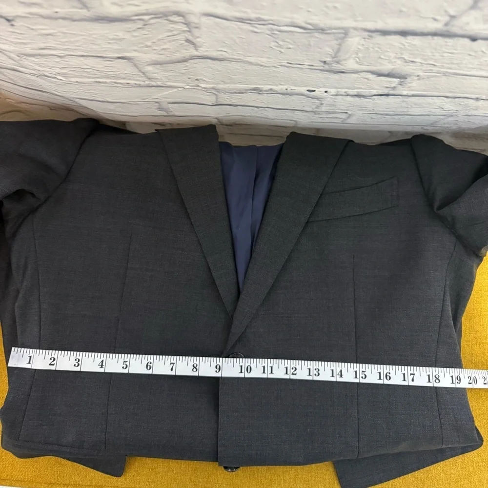 Men's Gray Suitsupply 110’s Wool Blazer, Size 42L